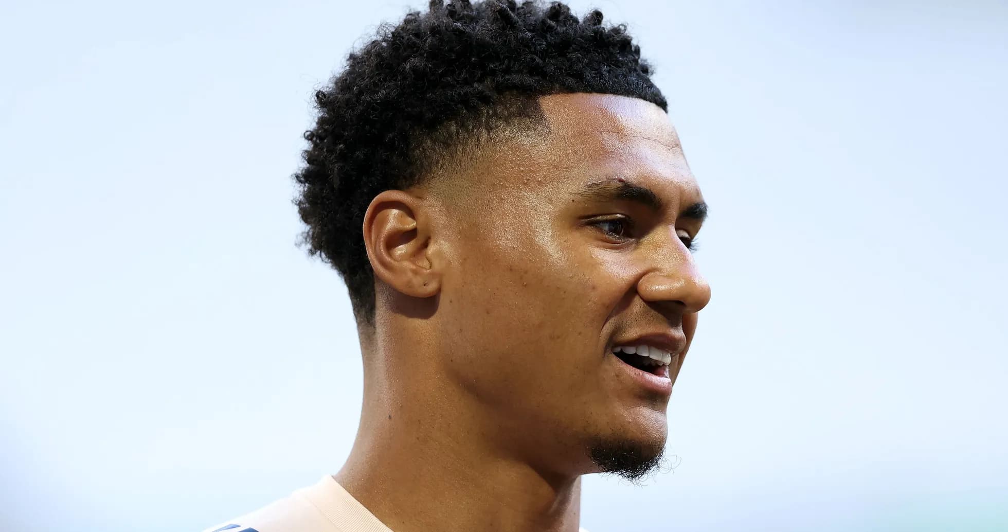 Player smiling during a training session
