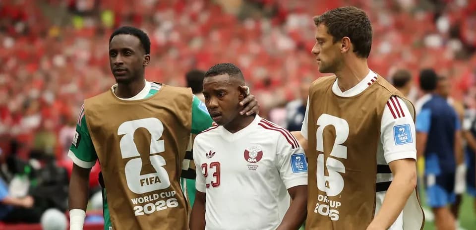 Players walking off the field during a match