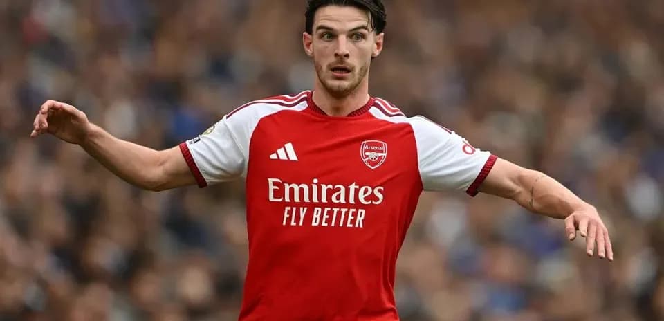 Player in Arsenal kit during a match