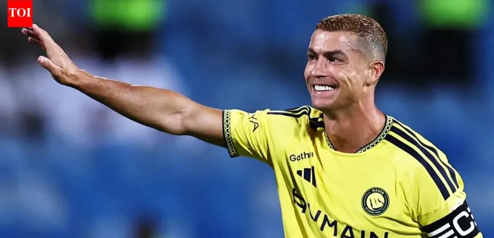 Cristiano Ronaldo celebrating during a match