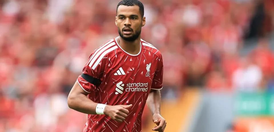 Player wearing Liverpool kit during match