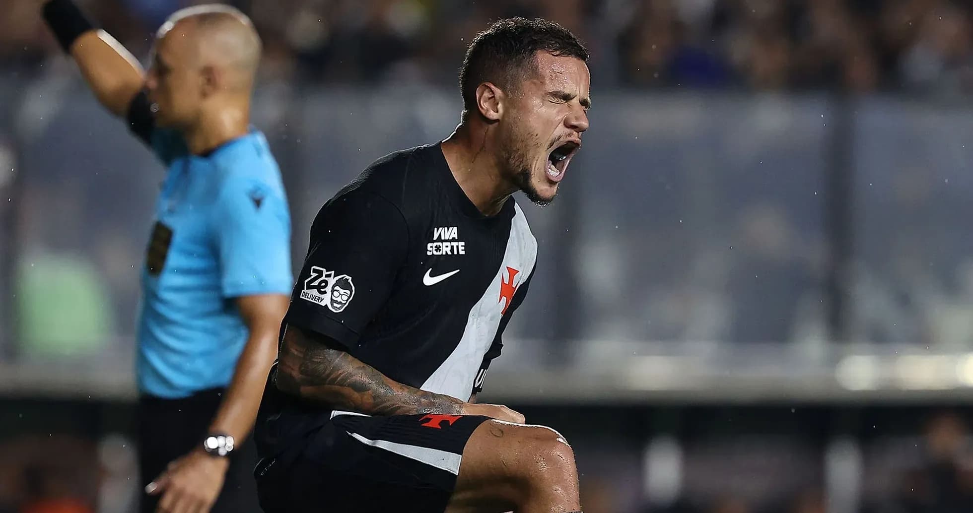Player celebrating a goal during a match