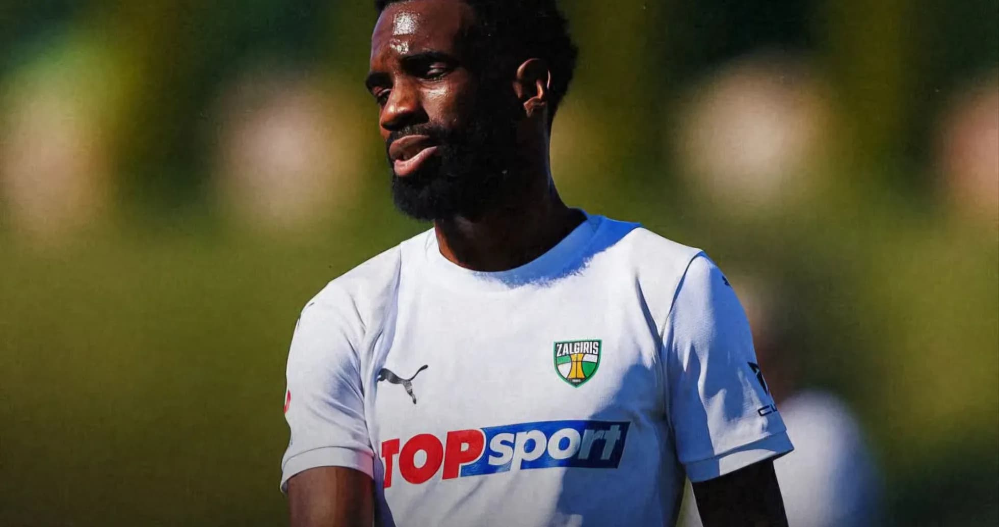 Kauno Žalgiris player during training session