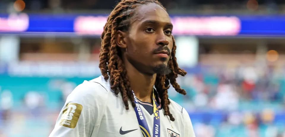 Player walking off the field in England kit