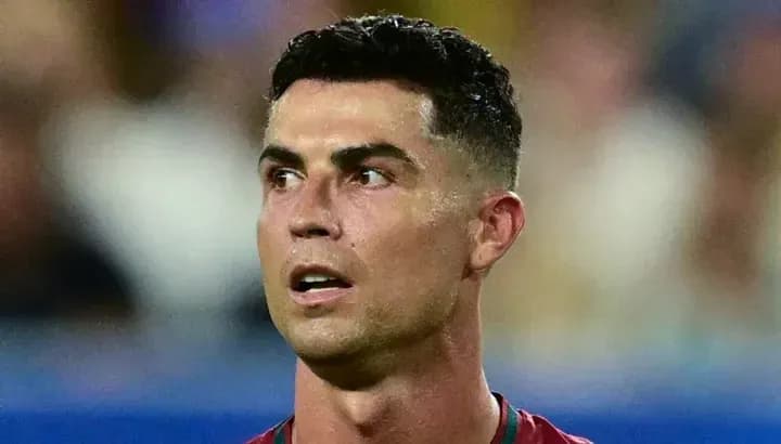 Cristiano Ronaldo during a match looking focused