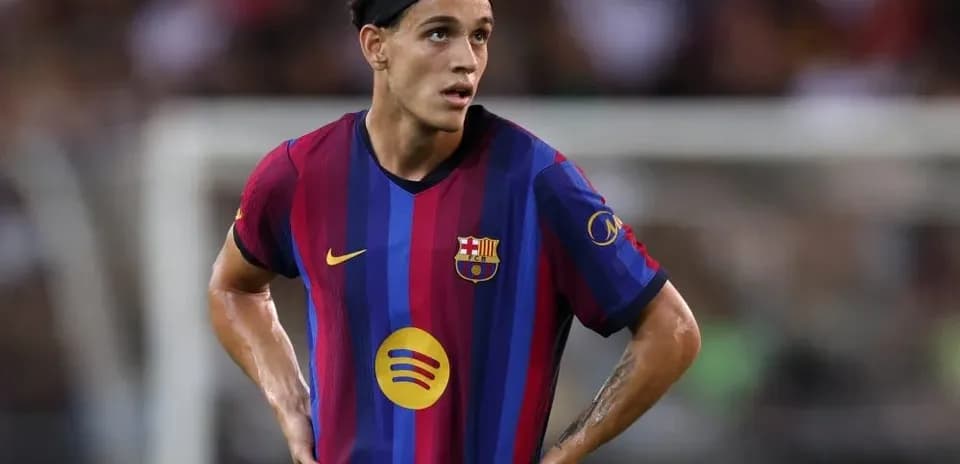 Player in Barcelona kit during match