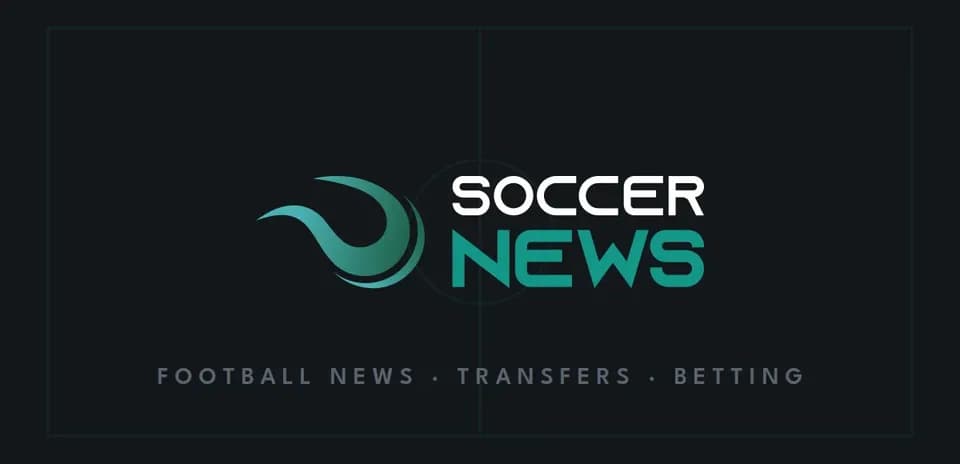 Soccer News logo with text and graphic design