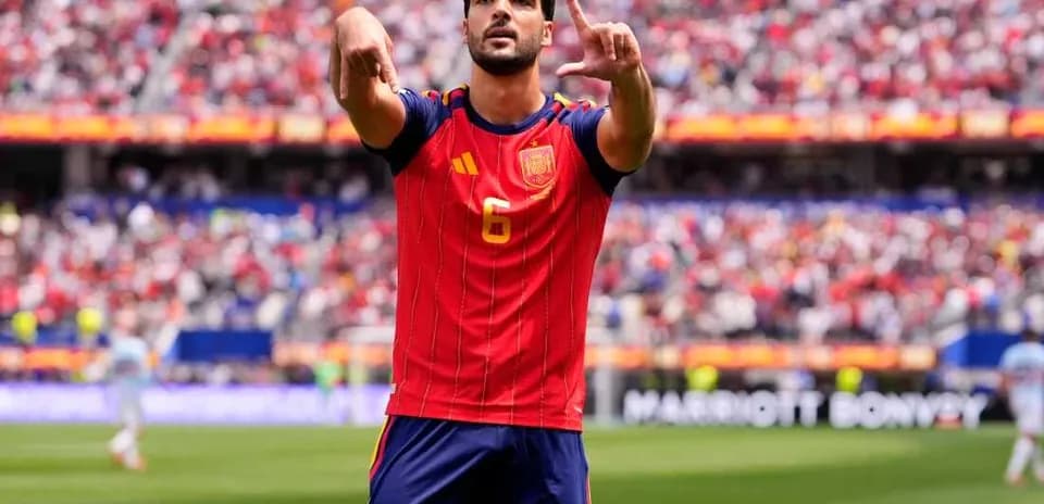 Spanish player celebrating during World Cup match
