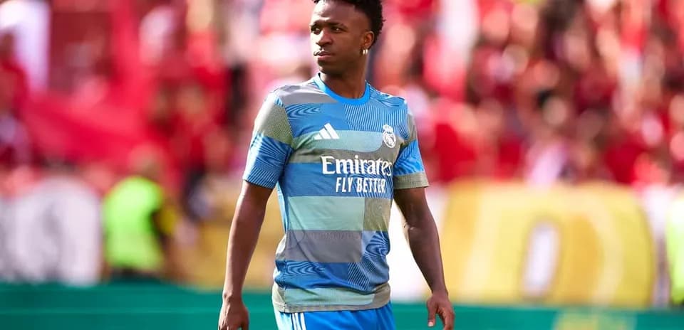 Player in Real Madrid kit on the pitch