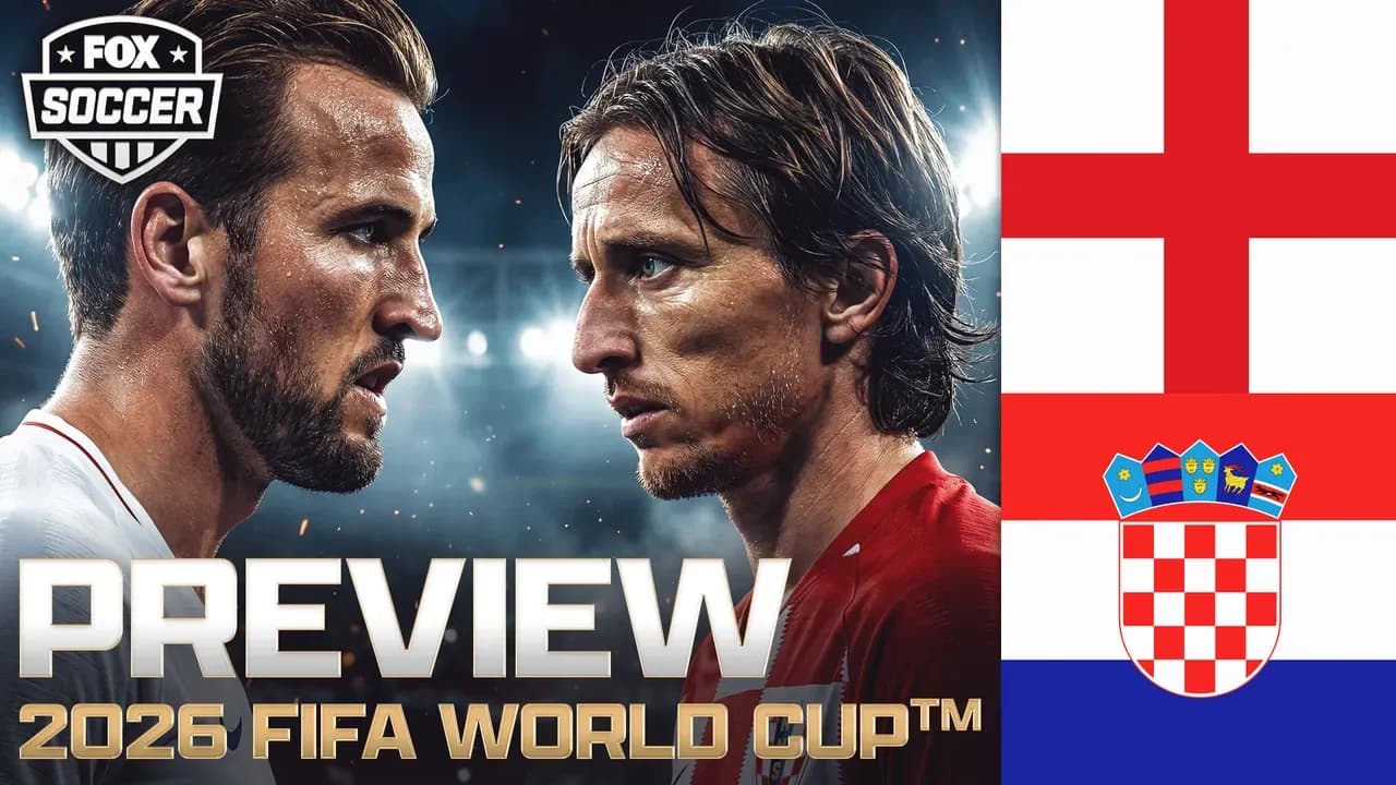 Catch England vs Croatia at the FIFA World Cup 2026