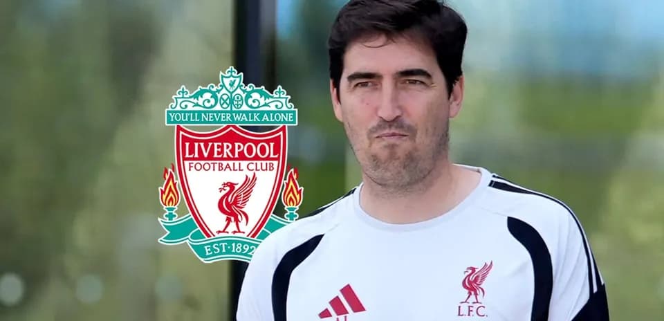 Coaching staff member at Liverpool FC training session