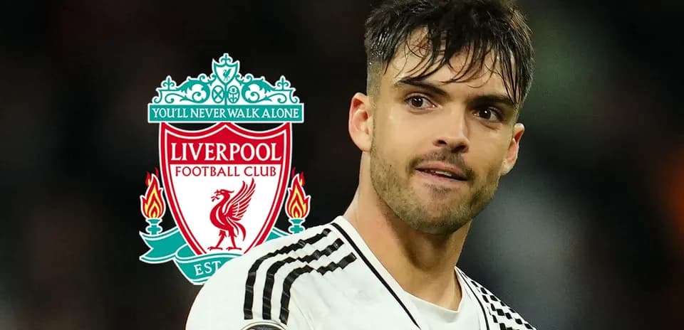 Player with Liverpool FC logo in background