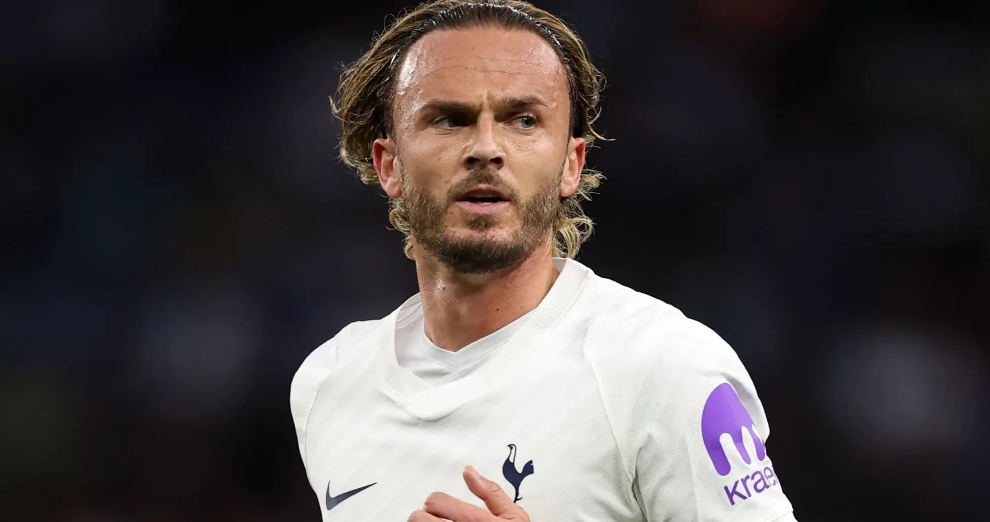 Football player in Tottenham kit during match