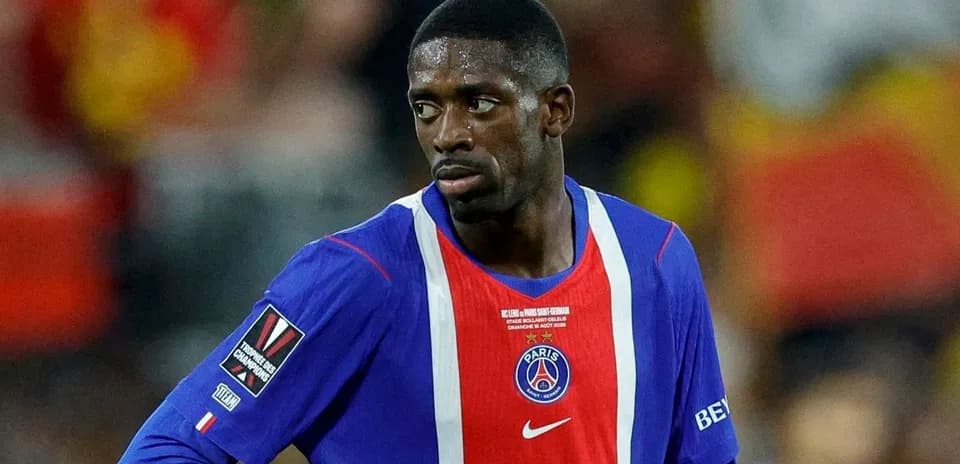 Player in PSG kit during match action