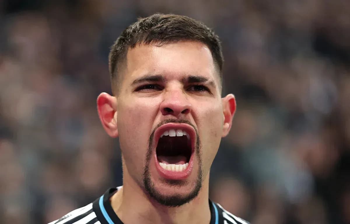 Player celebrating passionately during a match