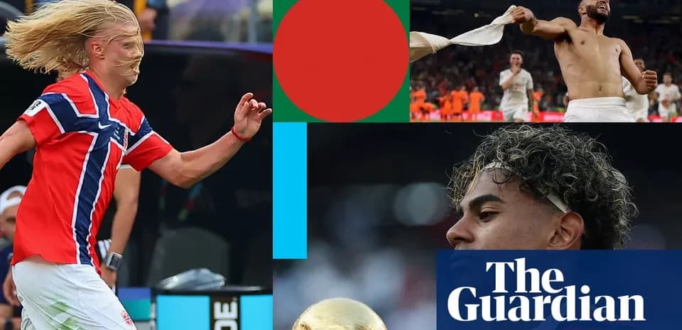 Collage of football players and celebrations