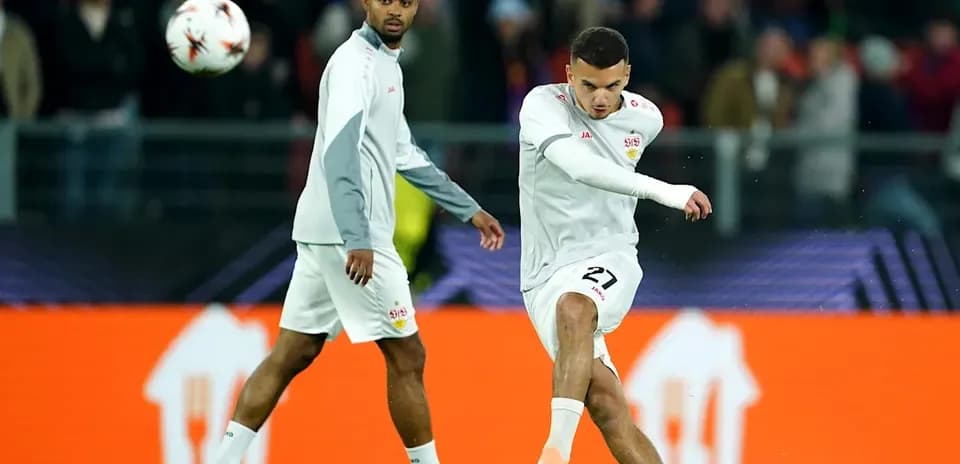 Player taking a shot during warm-up session