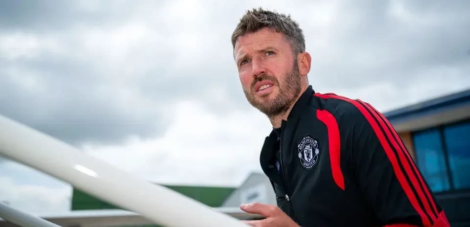 Coach observing training session at Manchester United facility
