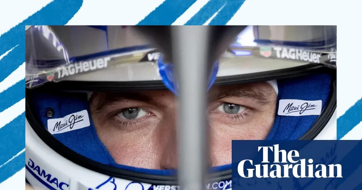 Close-up of a race car driver in helmet