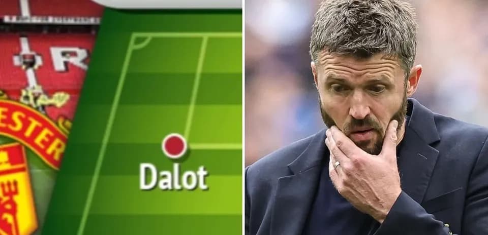 Tactical formation featuring Dalot and coach in thought