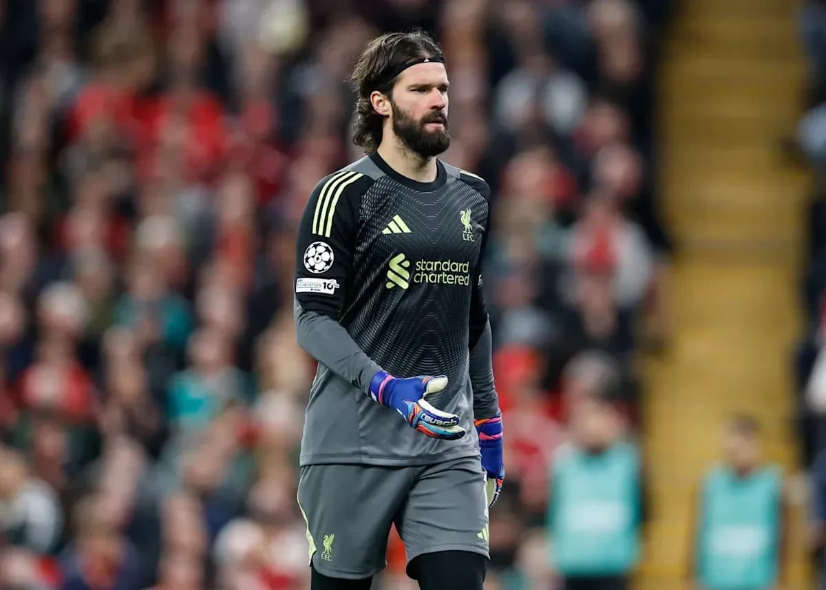 Goalkeeper in Liverpool kit during match