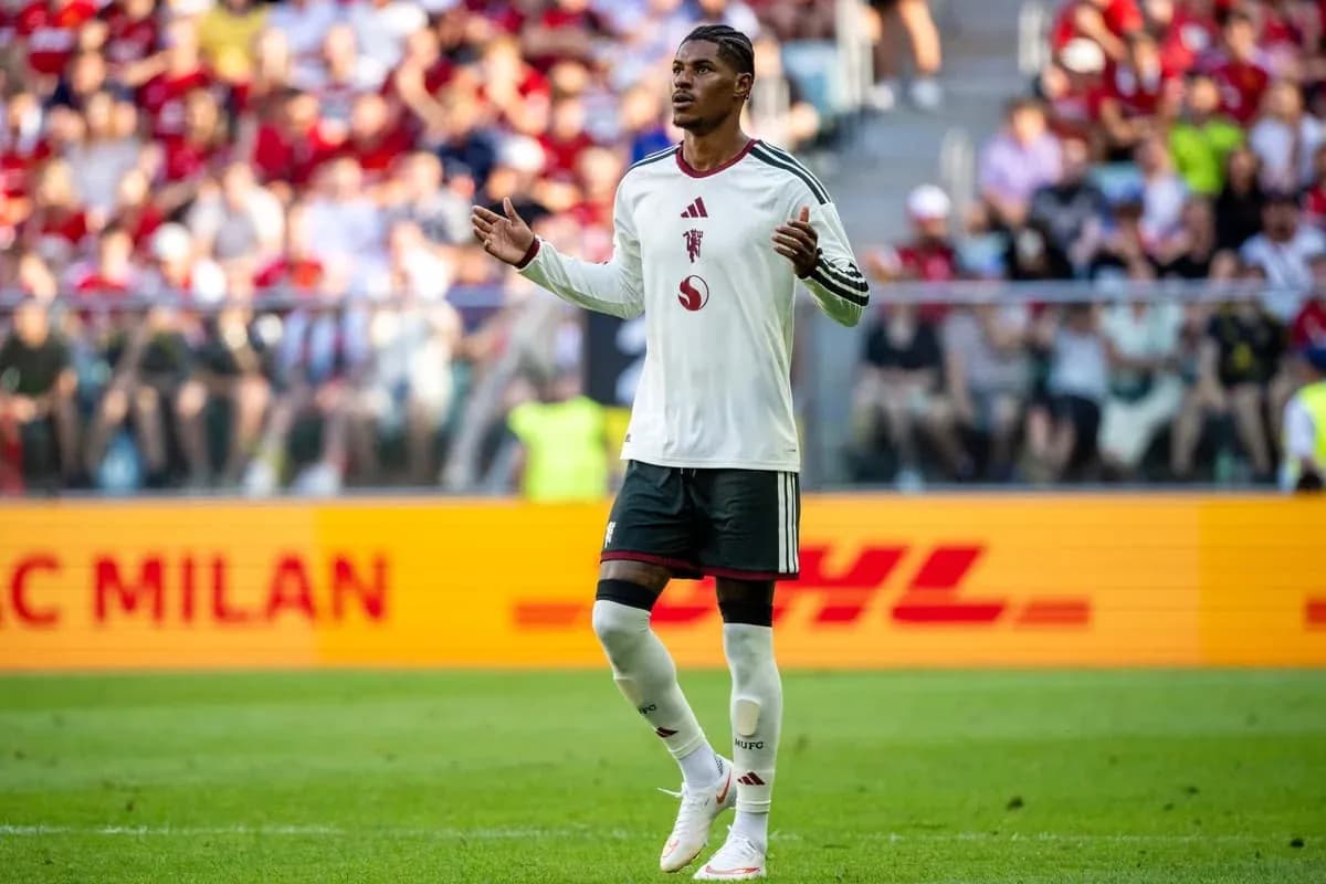 Player gesturing during match with spectators in background