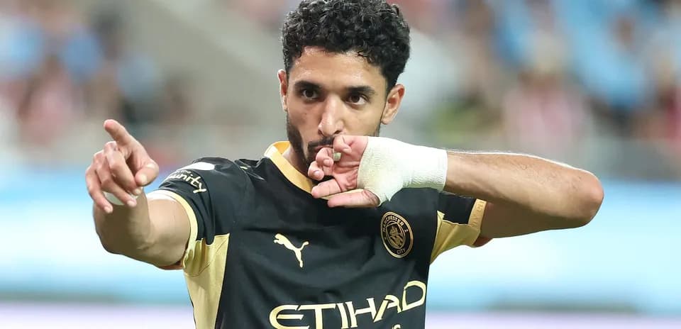 Player celebrating with finger point after scoring