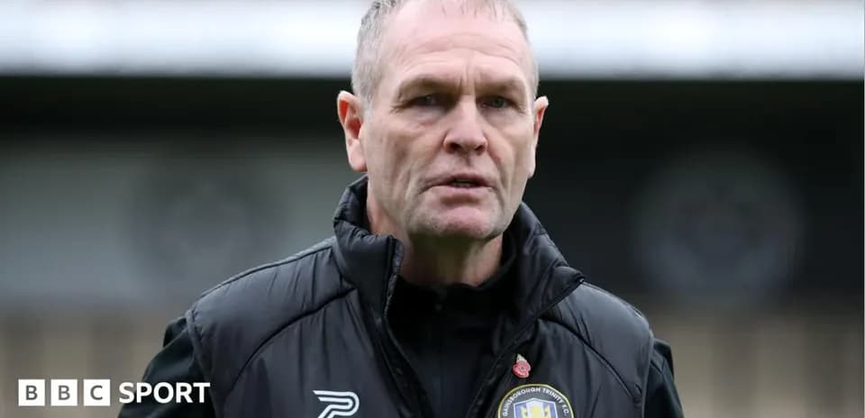 Manager speaking during a match day event