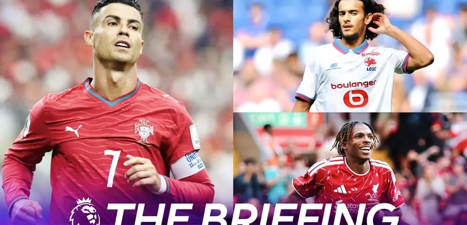 Three football players in action during matches
