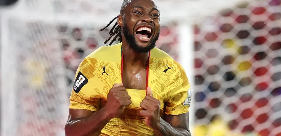 Player celebrating a goal during a match