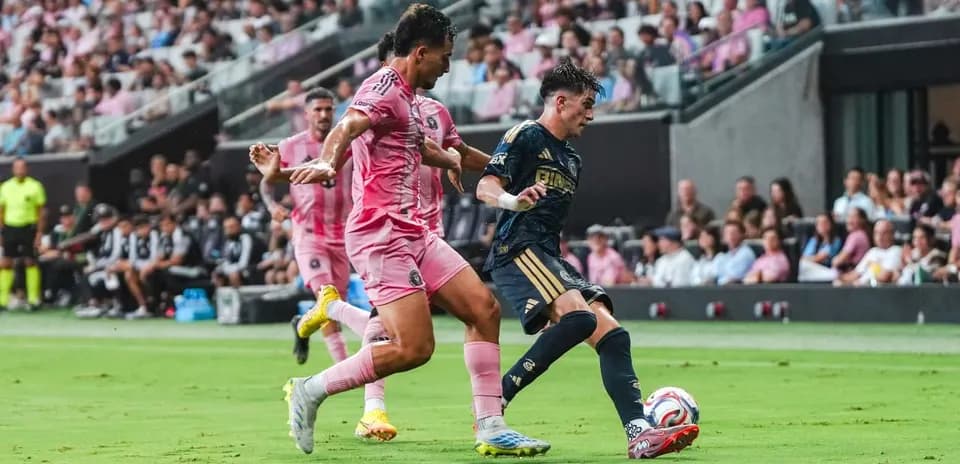 Players competing during Philadelphia Union vs Inter Miami