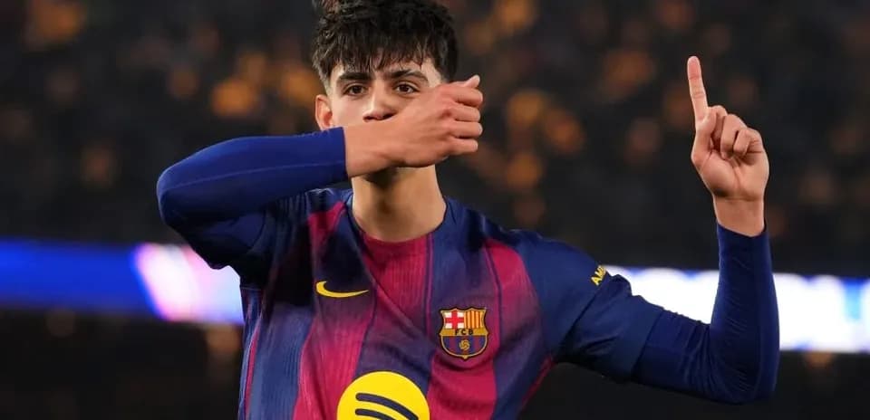 FC Barcelona player celebrating a goal during match