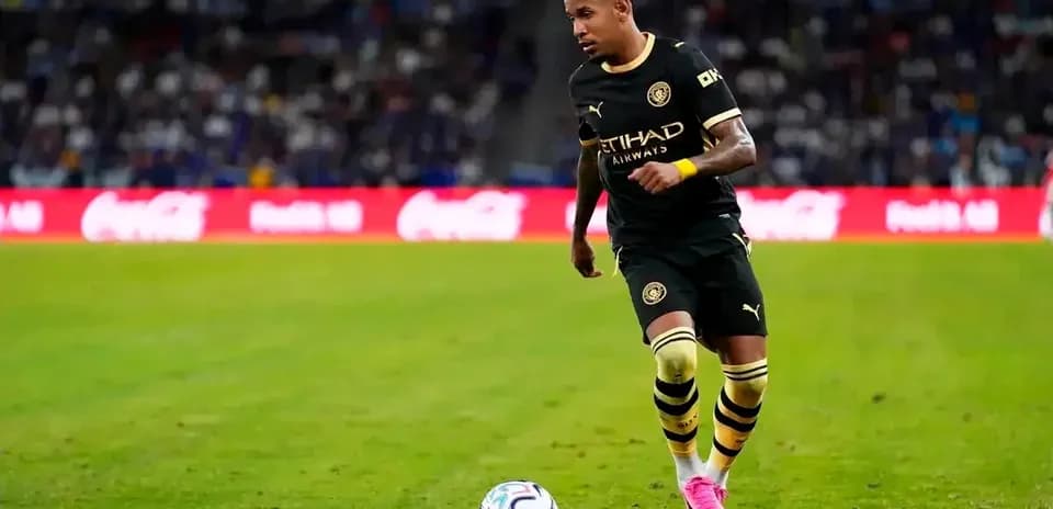 Player dribbling the ball during a match