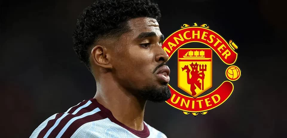 Player in Manchester United kit with club logo