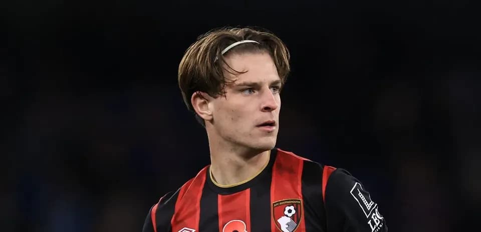 Bournemouth player on the pitch during match