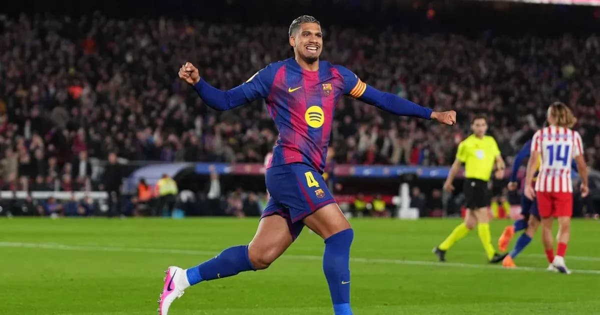 Barcelona player celebrating a goal during match