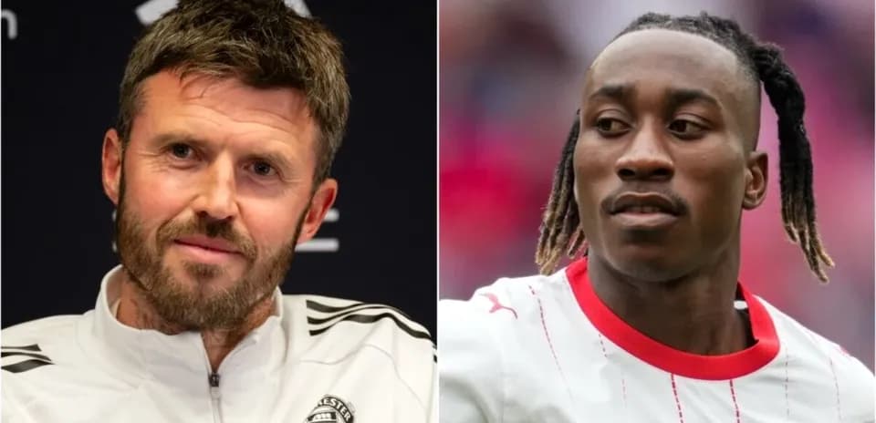 Split image of a manager and a player in action