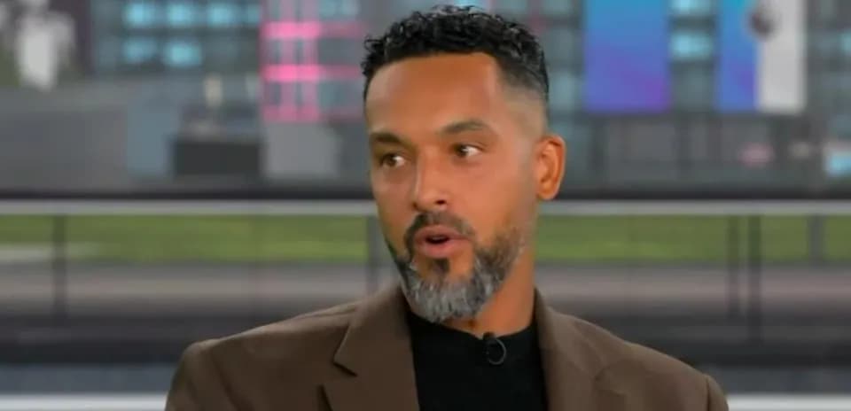 Man speaking during a sports discussion segment