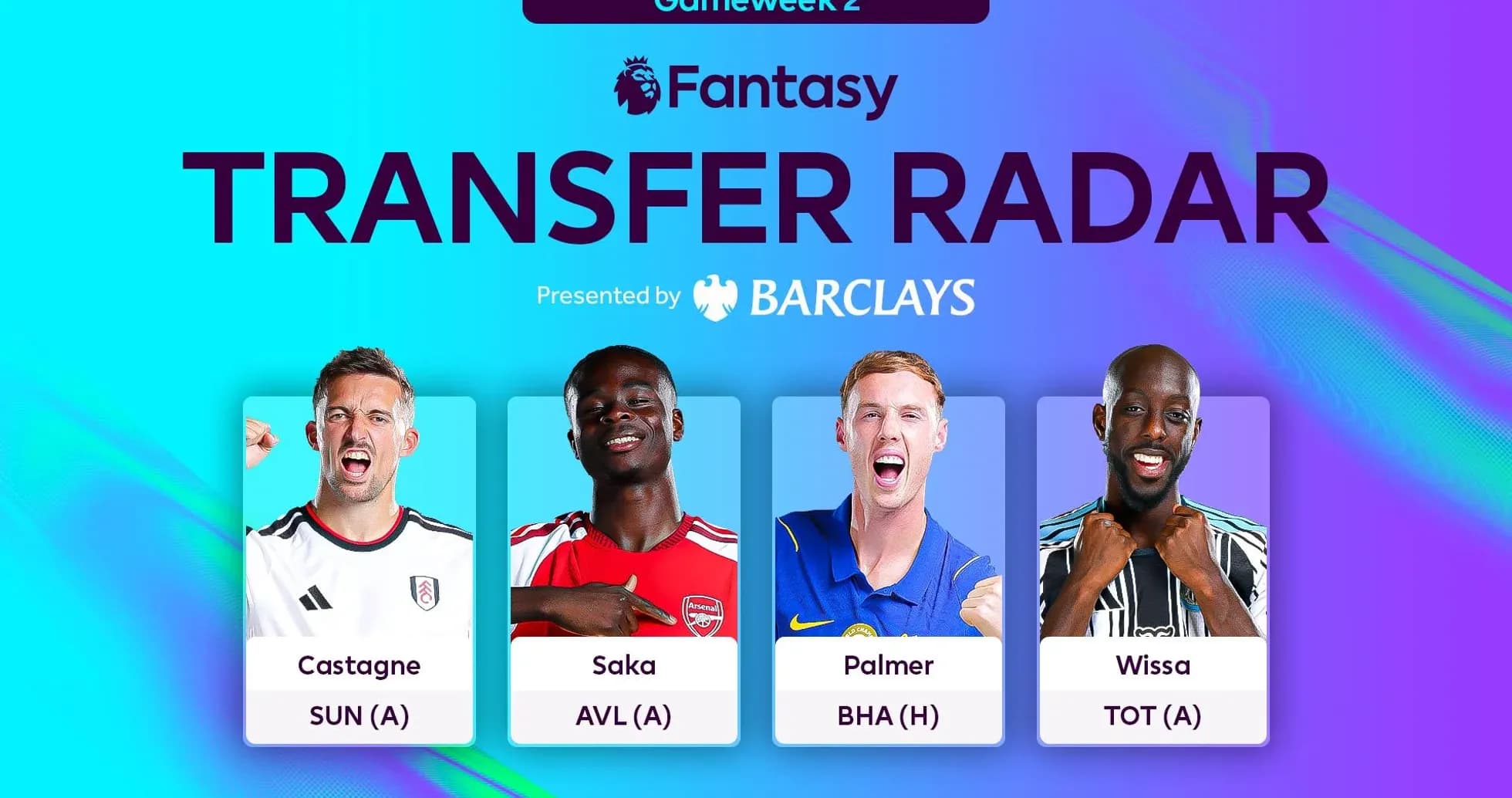 Fantasy football transfer options for Gameweek 2