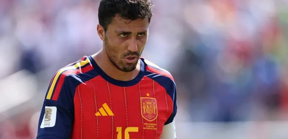Player wearing Spain jersey during match