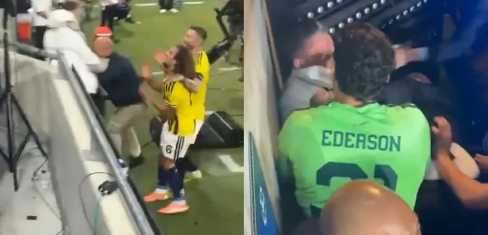 Players and staff involved in post-match altercation