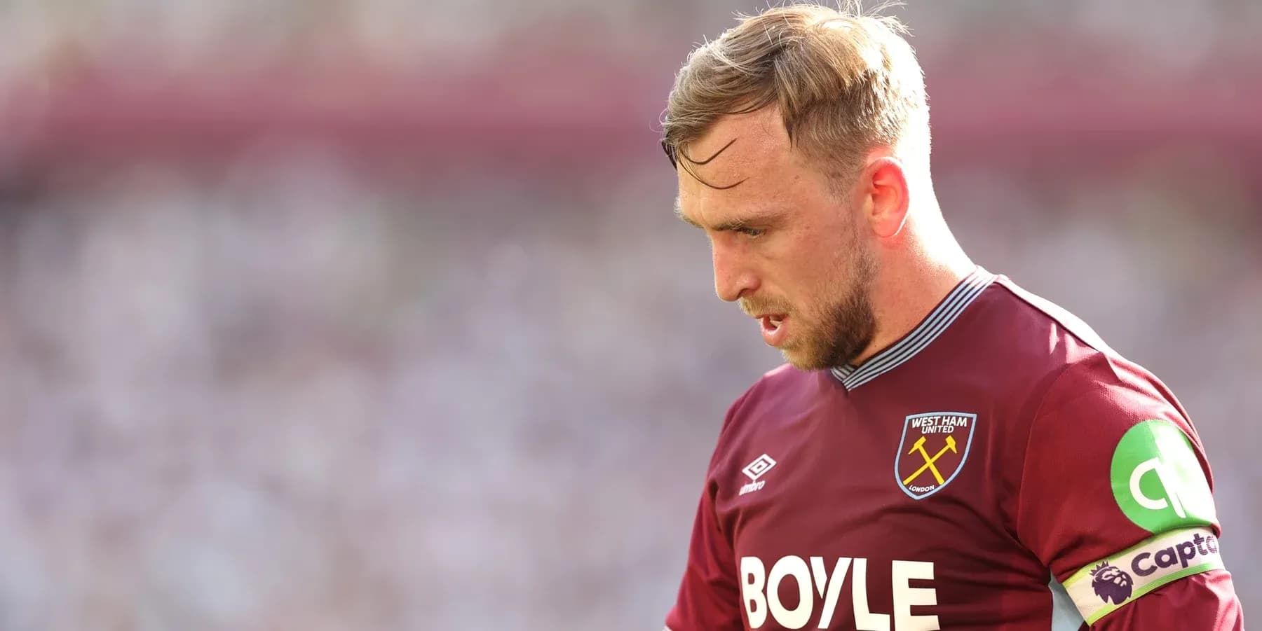West Ham player during Premier League match