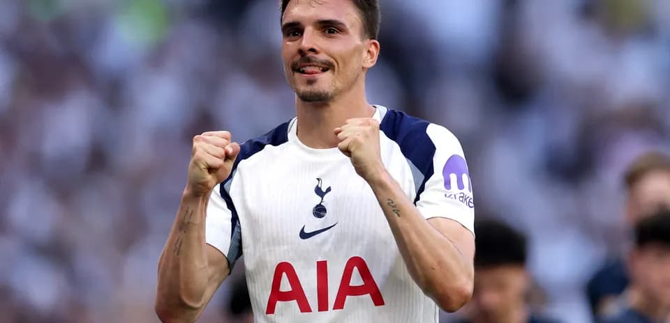 Player celebrating during Tottenham match