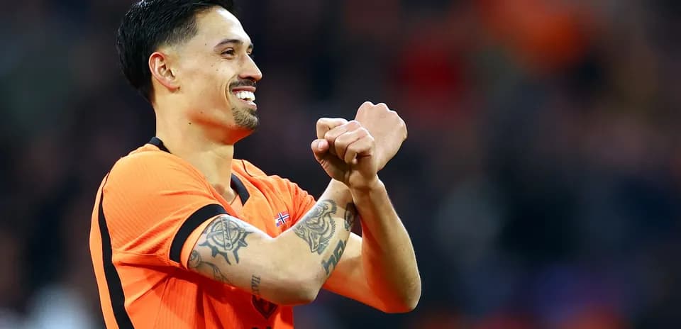 Player celebrating during a football match