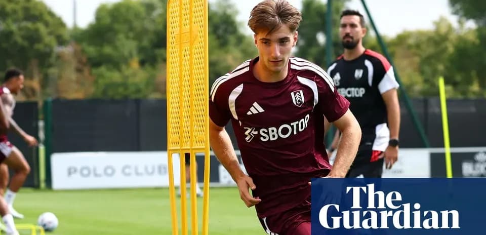 Player training at Fulham FC practice session
