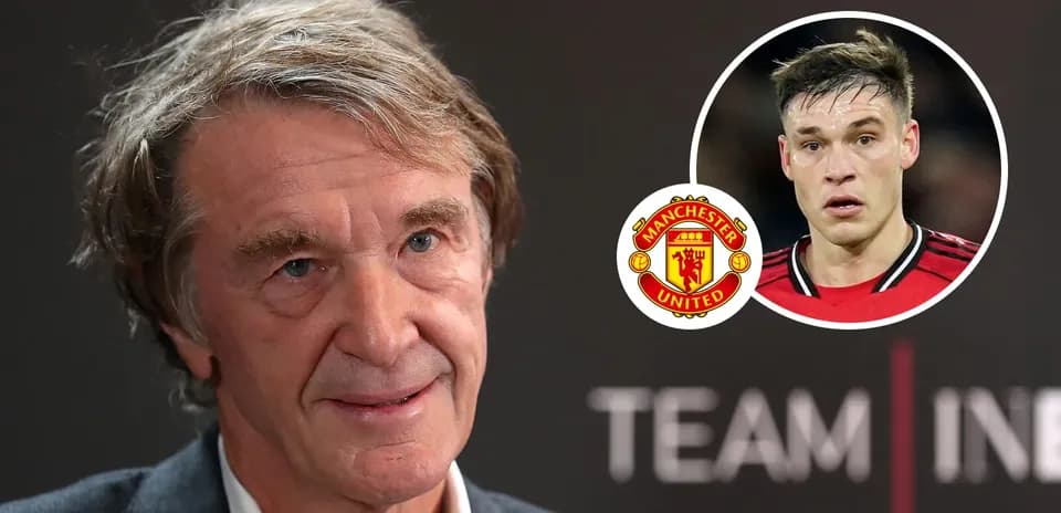Businessman discussing Manchester United transfer news
