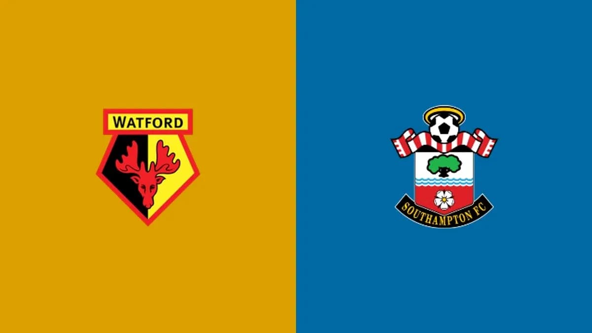 Logos of Watford FC and Southampton FC side by side