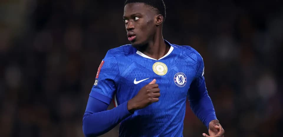 Chelsea player in blue kit during match