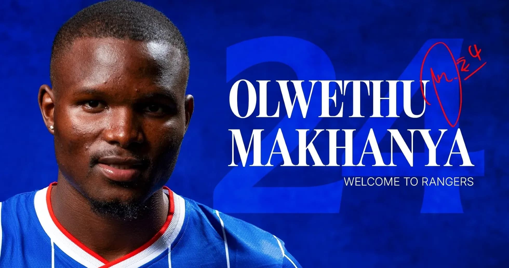 Player portrait of Olwethu Makhanya in Rangers kit