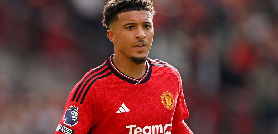 Player in Manchester United kit during match